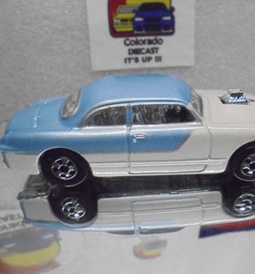 LOOSE HOT WHEELS BLUE/WHITE SHOE BOX w/BLACKWALLS