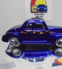 LOOSE HOT WHEELS BLUE w/FLAMES '40 FORD COUPE