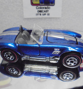 LOOSE HOT WHEELS BLUE SHELBY COBRA 427 S/C w/REDLINES