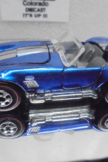 LOOSE HOT WHEELS BLUE SHELBY COBRA 427 S/C w/REDLINES