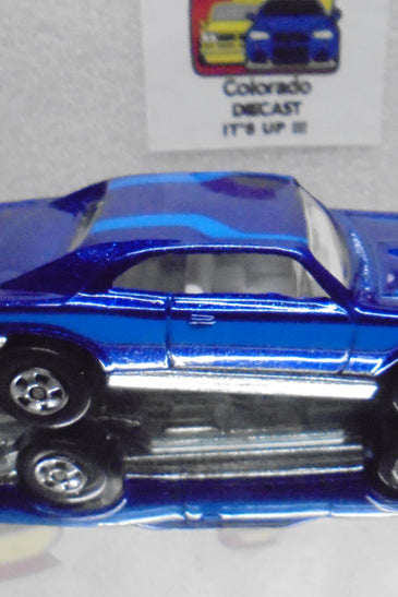 LOOSE HOT WHEELS BLUE '67 PONTIAC GTO w/BLACKWALLS