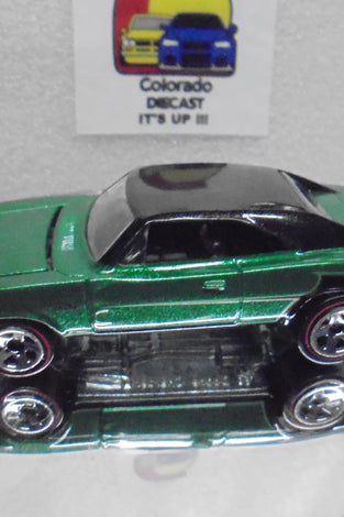 LOOSE HOT WHEELS GREEN '69 DODGE CHARGER w/REDLINES