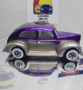 LOOSE HOT WHEELS PURPLE/GOLD FAT FENDERED '40 w/WHITEWALLS