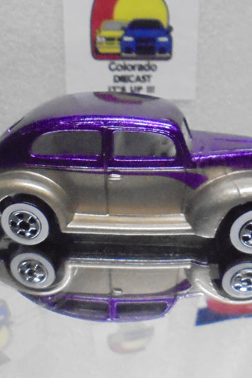 LOOSE HOT WHEELS PURPLE/GOLD FAT FENDERED '40 w/WHITEWALLS