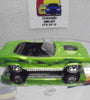 LOOSE HOT WHEELS GREEN w/FLAMES & REDLINES '70 PLYMOUTH BARRACUDA
