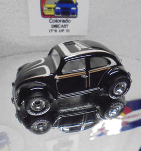 LOOSE HOT WHEELS BLACK VOLKSWAGEN BUG w/GOODYEAR RR'S