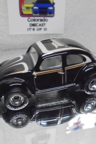LOOSE HOT WHEELS BLACK VOLKSWAGEN BUG w/GOODYEAR RR'S