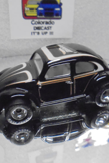 LOOSE HOT WHEELS BLACK VOLKSWAGEN BUG w/GOODYEAR RR'S