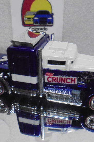 LOOSE HOT WHEELS BLUE NESTLE'S CRUNCH CONVOY CUSTOM w/RR'S
