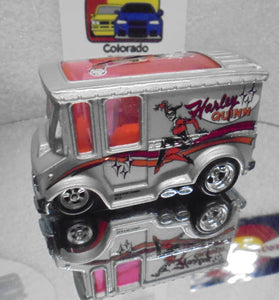 LOOSE HOT WHEELS SILVER HARLEY QUINN BREAD BOX w/RR'S