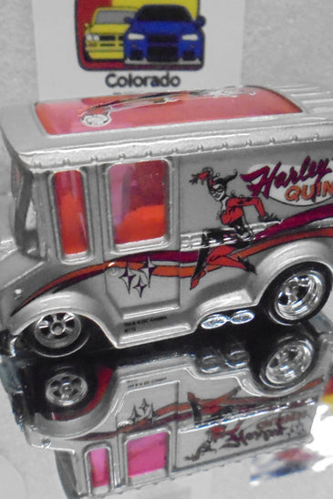LOOSE HOT WHEELS SILVER HARLEY QUINN BREAD BOX w/RR'S