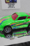 LOOSE HOT WHEELS METALFLAKE GREEN PORSCHE w/SCREECHER WHEELS