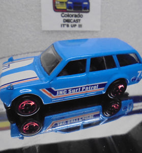 LOOSE HOT WHEELS BLUE '71 DATSUN 510 WAGON