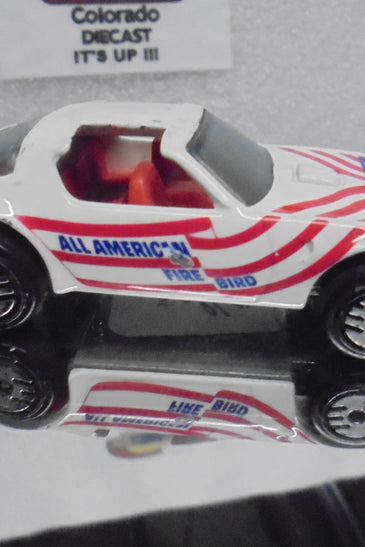 LOOSE HOT WHEELS WHITE HOT BIRD w/ULTRA HOTS LIGHT WEAR