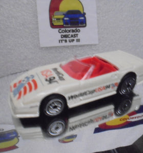 LOOSE HOT WHEELS WHITE WORLD CUP USA 94 CUSTOM CORVETTE