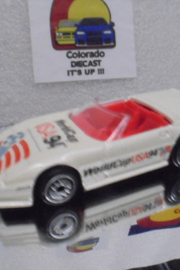 LOOSE HOT WHEELS WHITE WORLD CUP USA 94 CUSTOM CORVETTE