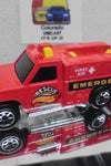 LOOSE HOT WHEELS RED RESCUE RANGER TRUCK w/7 SPOKE WHEELS