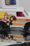 LOOSE HOT WHEELS WHITE A.T.V. RACING TEAM VAN w/CT WHEELS