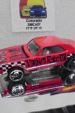 LOOSE HOT WHEELS RED PUNK ROCK '67 CHEVY CAMARO