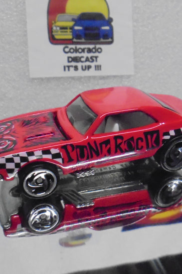LOOSE HOT WHEELS RED PUNK ROCK '67 CHEVY CAMARO