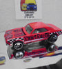 LOOSE HOT WHEELS RED PUNK ROCK '67 CHEVY CAMARO