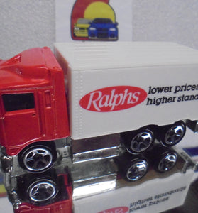 LOOSE HOT WHEELS RED/WHITE RALPH'S HIWAY HAULER