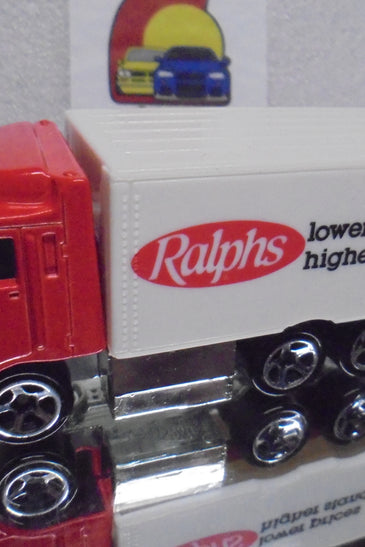 LOOSE HOT WHEELS RED/WHITE RALPH'S HIWAY HAULER