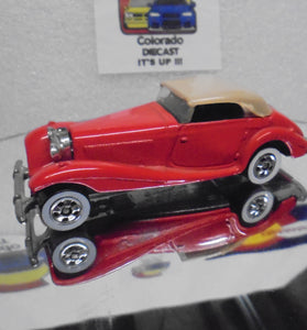 LOOSE HOT WHEELS RED MERCEDES 540K w/WHITE WALLS