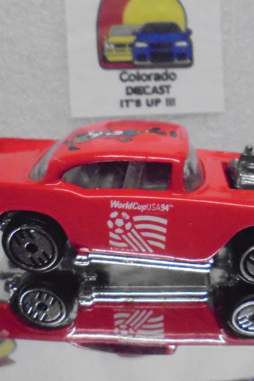 LOOSE HOT WHEELS RED OLYMPICS '57 CHEVY BEL AIR w/ULTRA HOTS