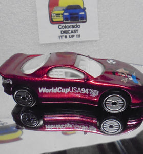 LOOSE HOT WHEELS RED OLYMPICS CHEVY CAMARO w/ULTRA HOTS