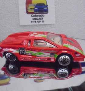 LOOSE HOT WHEELS RED LAMBORGHINI COUNTACH