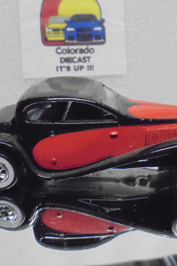 LOOSE HOT WHEELS BLACK '37 BUGATTI w/WHITEWALLS