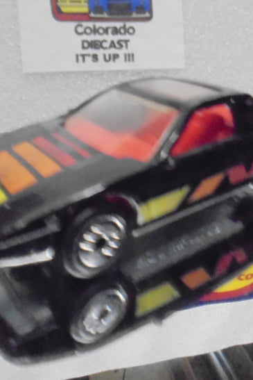 LOOSE HOT WHEELS BLACK PONTIAC FIERO 2M4 w/ULTRA HOTS