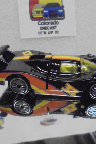 LOOSE HOT WHEELS BLACK SOL AIRE CX-4 PURPLE STRIPES