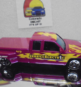 LOOSE HOT WHEELS PINK CUSTOMIZED CHEVY C3500 TRUCK