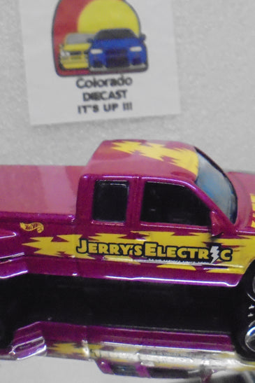 LOOSE HOT WHEELS PINK CUSTOMIZED CHEVY C3500 TRUCK