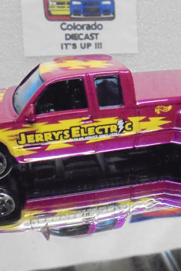 LOOSE HOT WHEELS PINK CUSTOMIZED CHEVY C3500 TRUCK