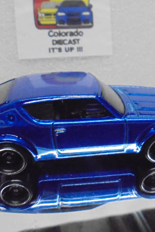 LOOSE HOT WHEELS  BLUE NISSAN SKYLINE H/T 2000GT-R
