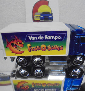 LOOSE HOT WHEELS BLUE VAN DE KAMPS HIWAY HAULER