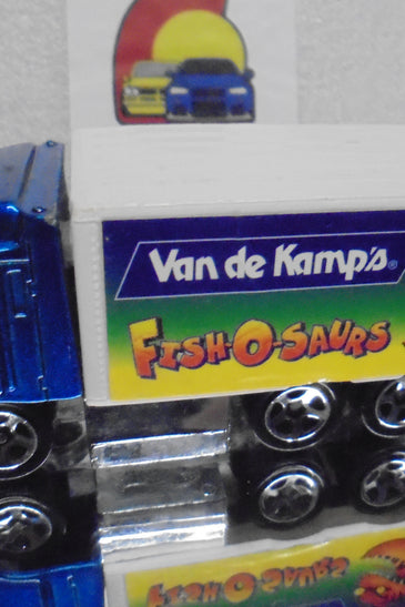 LOOSE HOT WHEELS BLUE VAN DE KAMPS HIWAY HAULER