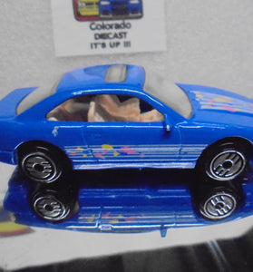 LOOSE HOT WHEELS BLUE BMW w/ULTRA HOTS