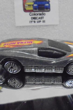 LOOSE HOT WHEELS GREY SILVER BULLET w/ULTRA HOTS