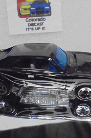 LOOSE HOT WHEELS BLACK w/FLAMES '69 DODGE CHARGER