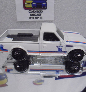 LOOSE HOT WHEELS WHITE GREEDY DATSUN 620 TRUCK