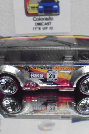 LOOSE HOT WHEELS BLACK VOLKSWAGEN T1 GT-R ID CAR