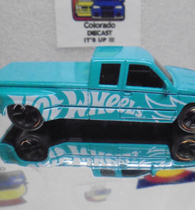 LOOSE HOT WHEELS TEAL CUSTOMIZED CHEVY C3500 TRUCK