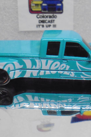 LOOSE HOT WHEELS TEAL CUSTOMIZED CHEVY C3500 TRUCK