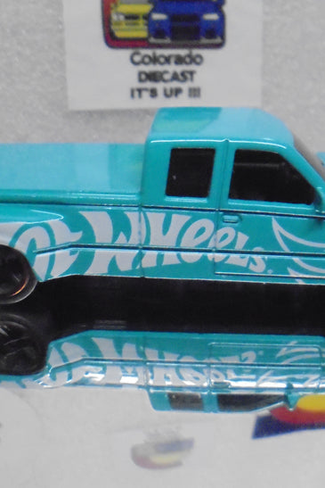 LOOSE HOT WHEELS TEAL CUSTOMIZED CHEVY C3500 TRUCK