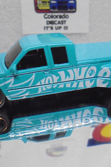 LOOSE HOT WHEELS TEAL CUSTOMIZED CHEVY C3500 TRUCK
