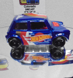 LOOSE HOT WHEELS BLUE MORRIS MINI COOPER